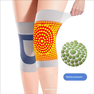 Genouillère Élastique Gris Bleu Color Block pour Hommes – Soutien de Compression pour Yoga, Course à Pied, Cyclisme et Récupération - Product Image 3