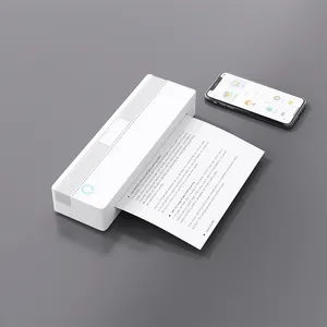 NEWYES Impressora térmica portátil portátil sem fio para celular, papel de bolso tamanho A4 para fotos