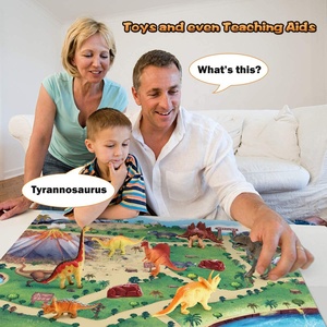 Dino <span class=keywords><strong>world</strong></span> 10pcs educativo realistico dinosauro figure giocattolo con attività tappetino da gioco per bambini - Product Image 3