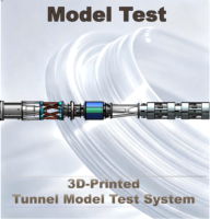 Système de test de modèle de tunnel imprimé en 3D, appareil géotechnique de haute précision pour la simulation des infiltrations et des problèmes de drainage dans les excavations de tunnels