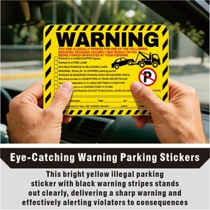 Etiquetas de Violación de la Ley de Estacionamiento, Difíciles de Quitar, Notificaciones de Violación de la Ley de Estacionamiento, Etiquetas de Remoción para Ventanas de Automóviles, Estacionamiento Ilegal - Product Image 3