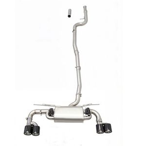 Soupape électronique SS304 pour échappement <span class=keywords><strong>BMW</strong></span> F22/F23 2014-2021 <span class=keywords><strong>218i</strong></span> B38 220i 225i B48 avec embouts quadruples en carbone Catback - Product Image 1