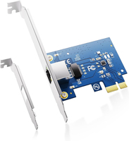 Ordenador PCIe Gigabit Ethernet Tarjeta de red Nic 1000Mbps, 1Gbps Realtek RTL8111H PCI-E RJ45 Adaptador de tarjeta de red LAN PCI Express