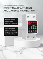 Voltriq Offre Spéciale bas prix Din Rail AC DC 220V 40A/63A protection contre les surtensions et les sous-tensions pour un usage domestique