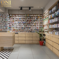 ONI Aménagement de magasin Design personnalisé Comptoirs de pharmacie populaires Conceptions d'armoire Meubles de magasin médical Design de magasin moderne