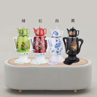 Offre Spéciale 4L électrique turc thé Samovar Double turc théière théière ensemble bouilloires électriques turc théière bouilloire