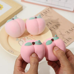 Jouet Squishy Pêche Floqué Réaliste, à Remontée Lente, Anti-Stress, pour Soulager l'Anxiété et le Jeu Créatif - Product Image 1