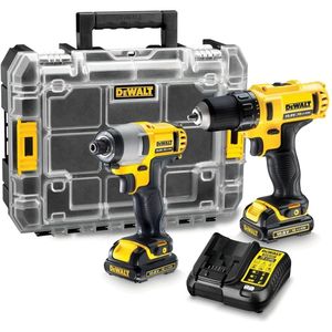 Per DEWALT Kit DCK211C2T-QW 10.8 V DCD710 impulsion Drill 1/4 \ "DCF815 pulse Driver 2 1.3 Ah XR batterie agli ioni di litio - Product Image 1