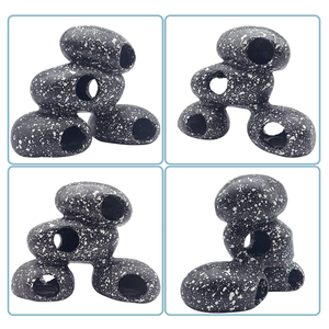 <span class=keywords><strong>Aquarium</strong></span> Steen Verbergen Decoratie Hars Cichliden Rock Decor Realistische Betta Hideout Onderdak Cave Fish Tank Ornament - Product Image 5