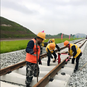 Hochverschleißfeste Stahlschiene P43 P50 P60 P75 Flachbodenschiene GB 2585 Standard Industrielle Hauptstrecke Schwerlast-Eisenbahn - Product Image 4