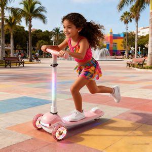 Scooter esterno intelligente in alluminio <span class=keywords><strong>2</strong></span> - in - 1 con ruota luminosa per bambini di 6-8 <span class=keywords><strong>anni</strong></span> - Product Image 1