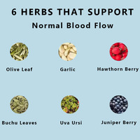 Supplément d'hibiscus d'aubépine d'ail d'usine pour la santé cardiaque et améliorer l'immunité Supplément à base de plantes