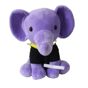 가운과 맞춤형 봉제 대학원 코끼리 장난감
