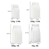 Sac de pochette à café écologique marron mat personnalisé fermeture à glissière debout avec conception sans valve pour une utilisation alimentaire Options d'impression personnalisées
