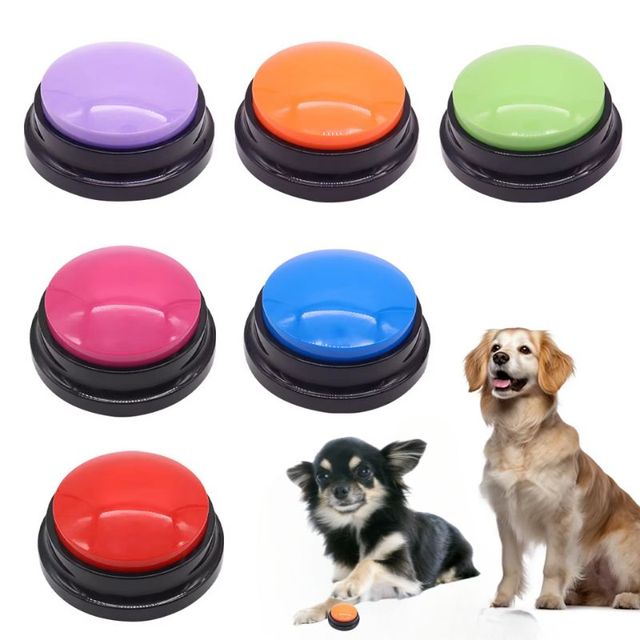 OEM ODM Talking Dog Cat Button Sound Recording Learning Tool Word Association Reward Learning Daily Interaction