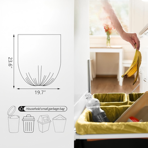Huamaohengchun4 Gallon up to 6 Gallon Strong Garbage Bags Strong Disposable, Unscented Leak-proof Trash BagsforOffice Bathroom - Product Image 5