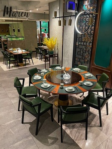 Ensemble <span class=keywords><strong>table</strong></span> et chaises de <span class=keywords><strong>restaurant</strong></span> commercial nordique moderne et durable, chaise longue en bois massif, 4 places - Product Image 5