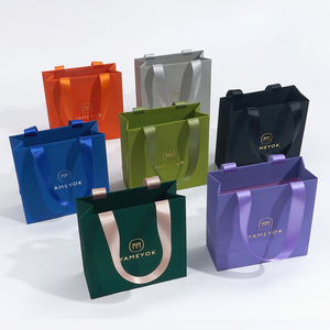 Boyang vente en gros, sac à provisions en papier pour emballage cadeau de bijoux de luxe, bon marché - Product Image 1