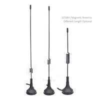 Antena Omnidireccional Magnética para Interiores con Soporte de Succión, 5dBi, Resorte, 315MHz, para Sistema de Control Inteligente
