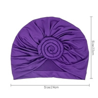 Turbante de Poliéster Transpirable para Mujeres Musulmanas, Gorro Pre-atado con Nudo, Estilo Étnico, para Todas las Temporadas