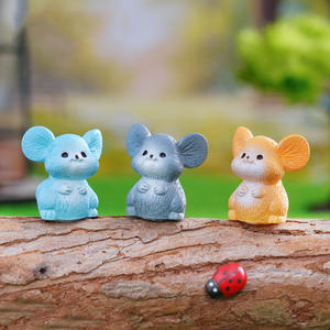 Bunte DIY 3D Miniatur Harz Maus Tiere Dekor Terrarium Fee Garten Puppen Spielzeug Mikro Landschafts bau Dekoration Ornamente - Product Image 3