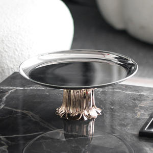 Luxury Metal Cake <b>Stand</b>-Decorative Fruit <b>Plate</b> for Home & Commercial Use - Product Image 1