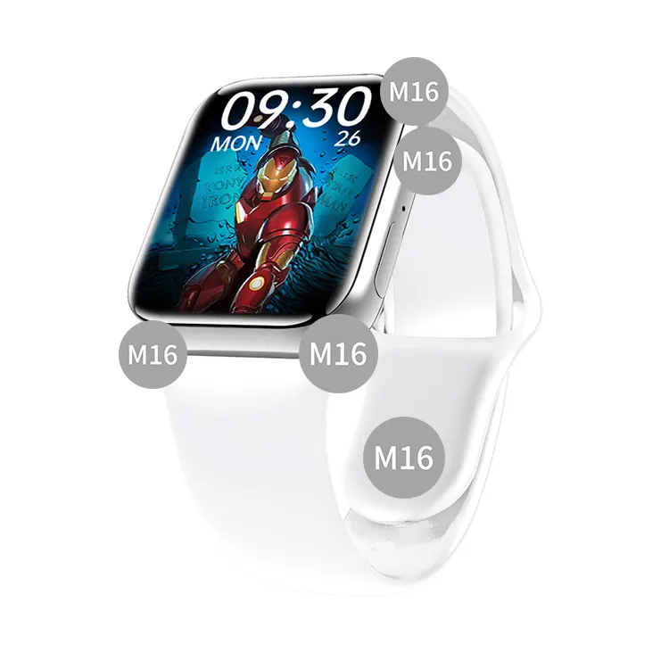 Смарт-часы WearFit pro Series 6 M16 plus, автоматические Смарт-часы с функцией отслеживания сердечного ритма, с приложением