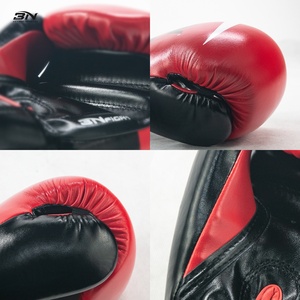 ถุงมือชกมวย BN หนัง PU สีแดง สำหรับกีฬา ถุงมือซ้อมชกมวยแบบกำหนดเอง สำหรับฝึกซ้อม MMA มวยไ<span class=keywords><strong>ท</strong></span>ย สำหรับผู้ชายและผู้หญิง - Product Image 4