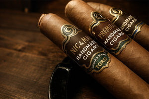 Etichette adesive personalizzate con anello per sigari di alta qualità lamina d'oro che timbra l'etichetta di fascia per sigari in rilievo - Product Image 6