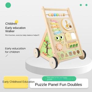 <span class=keywords><strong>Chariot</strong></span> de <span class=keywords><strong>marche</strong></span> multifonctionnel en <span class=keywords><strong>bois</strong></span> pour bébé, éducatif et anti-renversement - Product Image 5