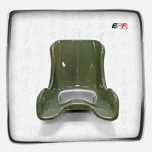 Asiento de kart de alta resistencia de Kevlar/carbono seco, grande, para carreras de karts, diseño ergonómico para pilotos de karts - Product Image 1