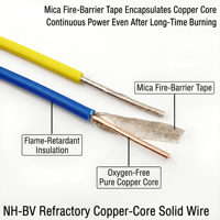 Cable Eléctrico Sólido BV de 1 Núcleo, Cableado Fijo, Conductor de Cobre, Aislamiento de PVC, Cable de Alimentación para el Hogar H05V-U H07V-R, Cable para Construcción