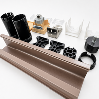 Kit de Herrajes para Persianas Venecianas de Madera: Riel Superior, Riel Inferior, Mecanismo de Inclinación, Soportes de Embrague, Tapas Finales, Clips para Cinta de Escalera, Juego de Accesorios