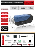 Calentador de Aire Diésel de 12V/24V para Camiones, Autocaravanas y Furgonetas, con Control Remoto y Pantalla LCD