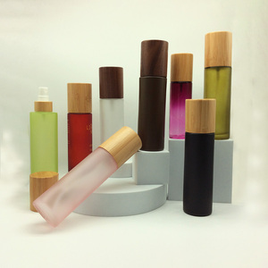 30ml PET <span class=keywords><strong>Glass</strong></span> Dropper Garrafa com Bamboo Cap Airless Bomba Loção Espuma para Cosméticos Pó Cleanser Sabão - Product Image 6
