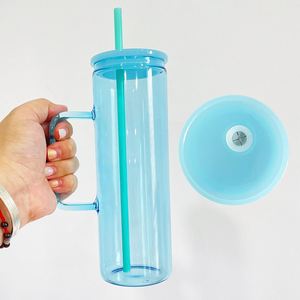 20oz Skinny Straight Colored <b>Jelly</b> <b>clear</b> Coffee Mugs for Sublimation Transfer - Product Image 4
