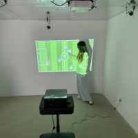 Système de sol interactif avec projecteur pour jeux d'enfants, projecteur laser interactif longue portée pour jeux en intérieur, logiciel de jeu