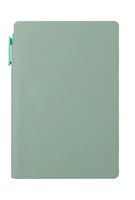 Carnet portable avec pochette pour stylo, logo personnalisé, couverture souple, carnet d'affaires