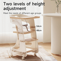 Chaise en plastique au design moderne, tabouret d'étude pour enfants et chaise haute pour bébé, idéale pour manger, l'alimentation, l'école, les fêtes et les événements ludiques
