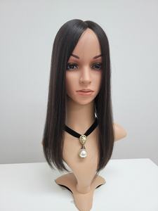 14 Inch Long Straight Clip In Human Hair Toupee <b>Wig</b> Lightweight Natural Look WIGTS Quick Shipping Inner Combs - Product Image 4