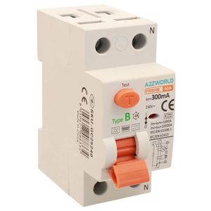 Interruttore Differenziale Puro Tipo B 1P+N 2M 10000A 300mA 40A AC 230V IP20 PR8HM Conforme a IEC61008-1/IEC62423 - Product Image 1
