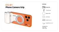 Stock Now CG-01 Lampu Asisten Kamera Peningkat Cahaya Perangkat Penguat Ponsel Magnetik Zoom Nirkabel dengan Remote