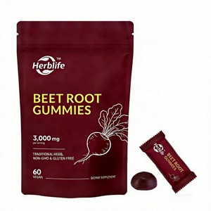 OEM Sugar Free Red Beetroot Extract Energy Support Organic Beetroots <b>Gummy</b> <b>Candy</b> Supplement With COQ10 Vegan Beet Root Gummies - Product Image 2