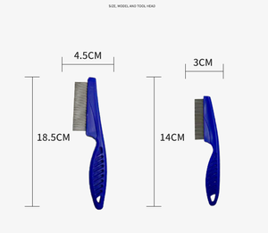 Pettine Ecologico Semplice in Acciaio Inossidabile con Manico in Plastica per Cani, Gatti e Piccoli Animali - Rimuove Pulci, Pidocchi e Zecche, Elimina il Pelo - Product Image 5