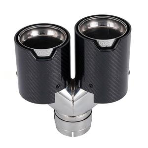 Accessoires universels pour voitures <span class=keywords><strong>BMW</strong></span> M2 F87/<span class=keywords><strong>M3</strong></span> F80/M4 F82, embout d'échappement en acier carbone - Product Image 1