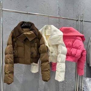 <span class=keywords><strong>Piumino</strong></span> da donna con colletto corto in lana bomber <span class=keywords><strong>trench</strong></span> invernale - Product Image 1
