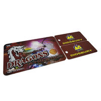 Benutzer definierte nicht standard mäßige Größen karten VIP-Druck Kunststoff Schwarz PVC-Karten Matte Spot UV-Kunststoff-PVC-Karte ohne Chip