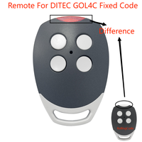 Télécommande à code roulant pour ouvre-porte de garage DITEC GOL4 433,92 Mhz