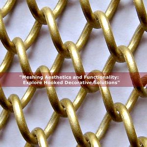 Maille décorative personnalisable d'alliage d'aluminium de <span class=keywords><strong>prix</strong></span> d'usine pour la décoration de chambre d'hôtel - Product Image 2