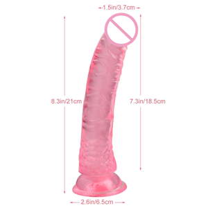 6cm Durchmesser Dildo haut Flexibler lebensechter <span class=keywords><strong>Penis</strong></span> Weiblicher Kitzler Vaginal Masturbation Spielzeug mit realistischem Kopf und Venen schaft - Product Image 4